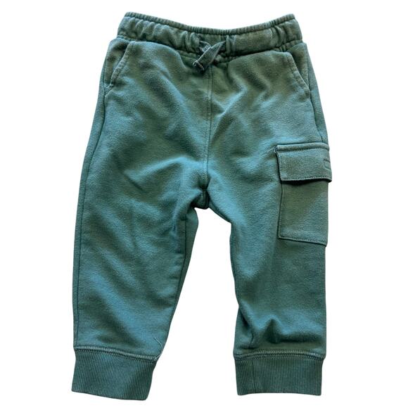 Cat & Jack Green Cargo Jogger Sweatpants 18 Mo - Picture 1 of 3